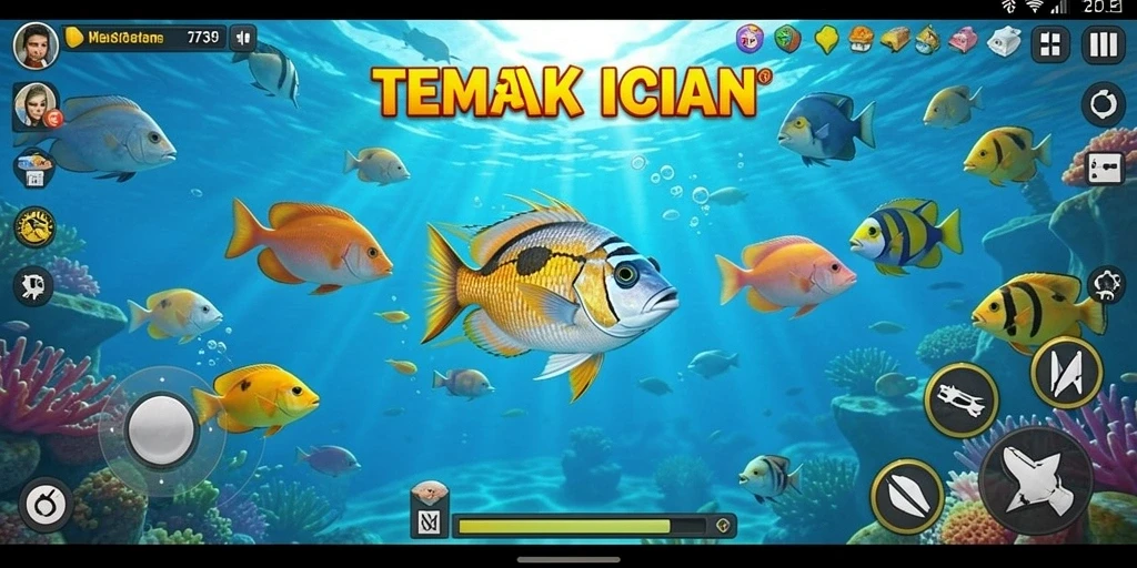 Tampilan gameplay seru saat menembak ikan di 2739.