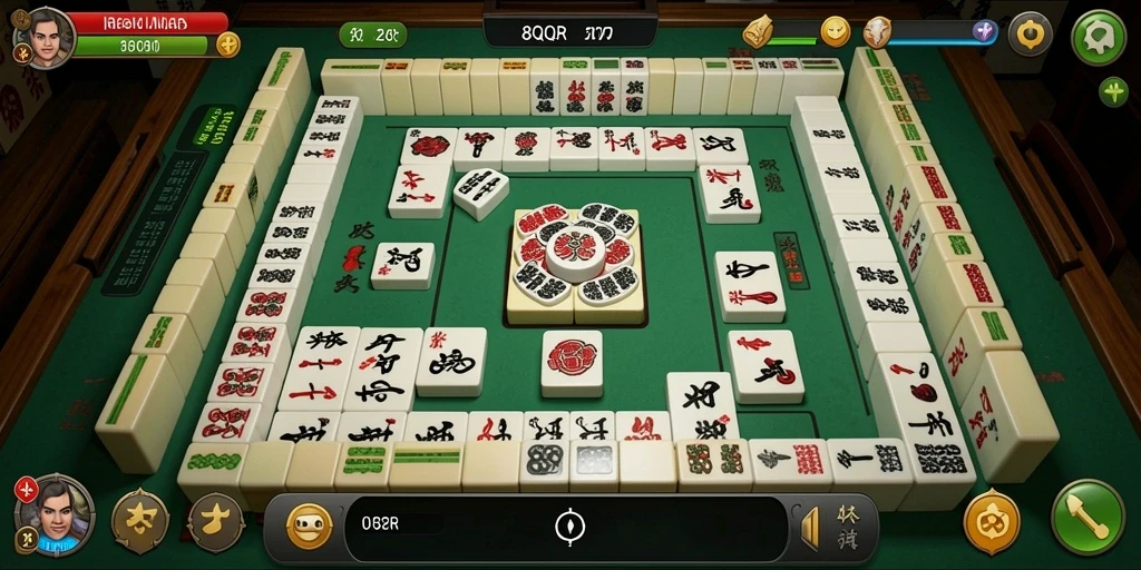 Gameplay seru Mahjong dengan grafis menarik di 8QR.