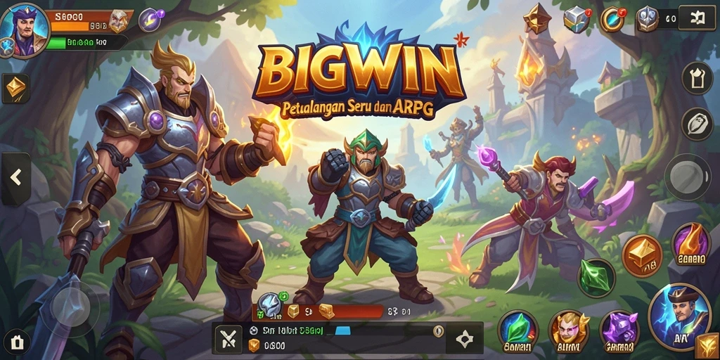 Tangkapan layar gameplay menarik dari BIGWIN yang menunjukkan pertempuran epik.