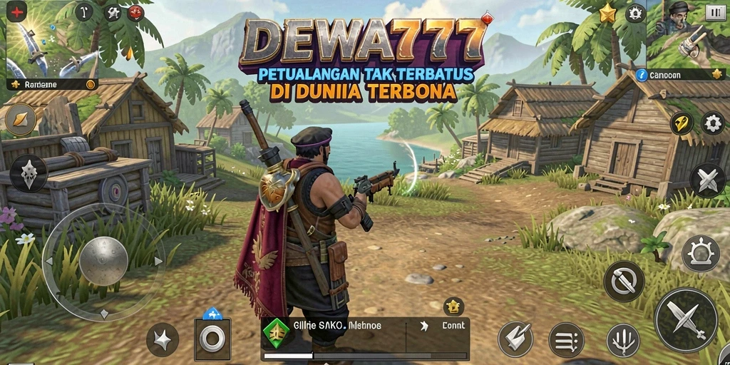Tampilan gameplay DEWA777 yang menakjubkan dalam dunia terbuka.