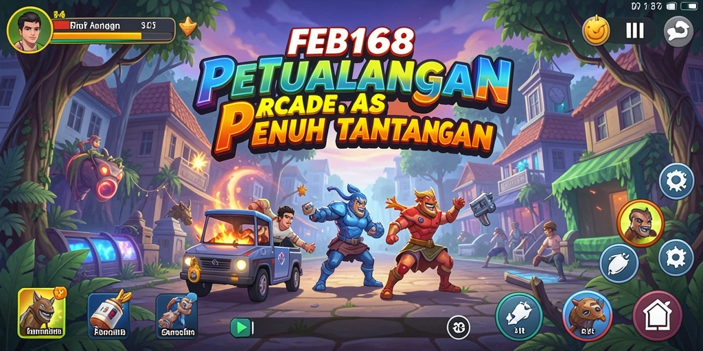 Tampilan gameplay seru dari FB168 dengan karakter menantang.