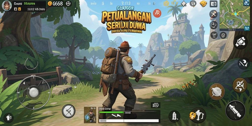 Gameplay seru di dunia terbuka G668.