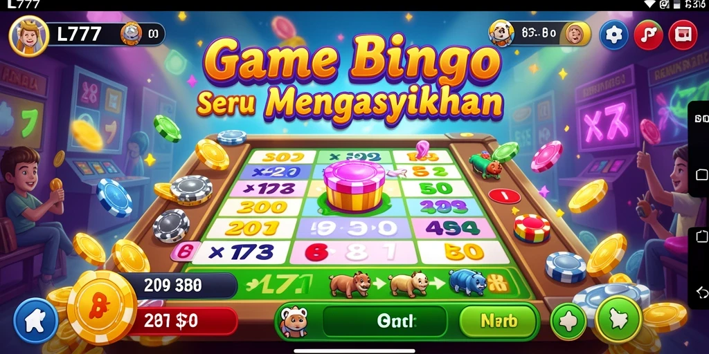 Tampilan gameplay Bingo yang menarik di L777.