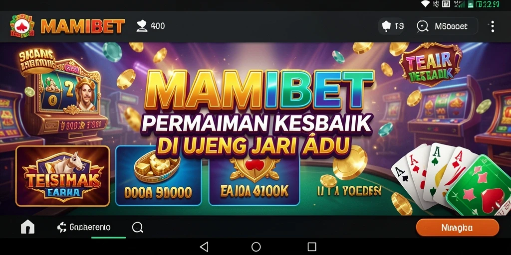 Screenshot gameplay MAMIBET menampilkan suasana kasino yang mendebarkan.