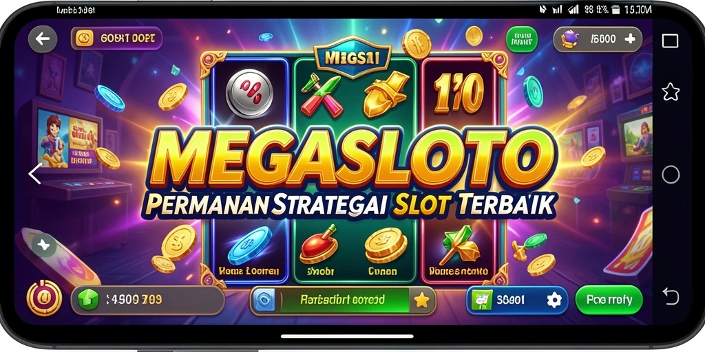 Tampilan gameplay seru MEGASLOTO yang menarik dan menghibur.