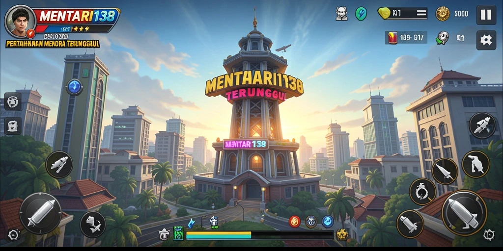 Gameplay Tower Defense yang intens dan menegangkan di MENTARI138.