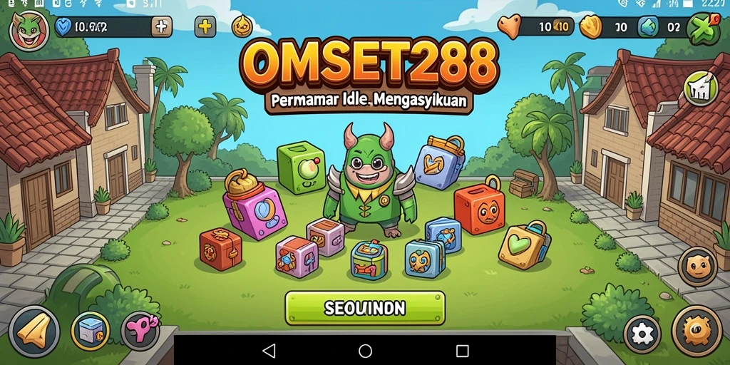 Tampilan gameplay <strong>OMSET288</strong> yang menakjubkan dengan elemen Idle yang menarik.