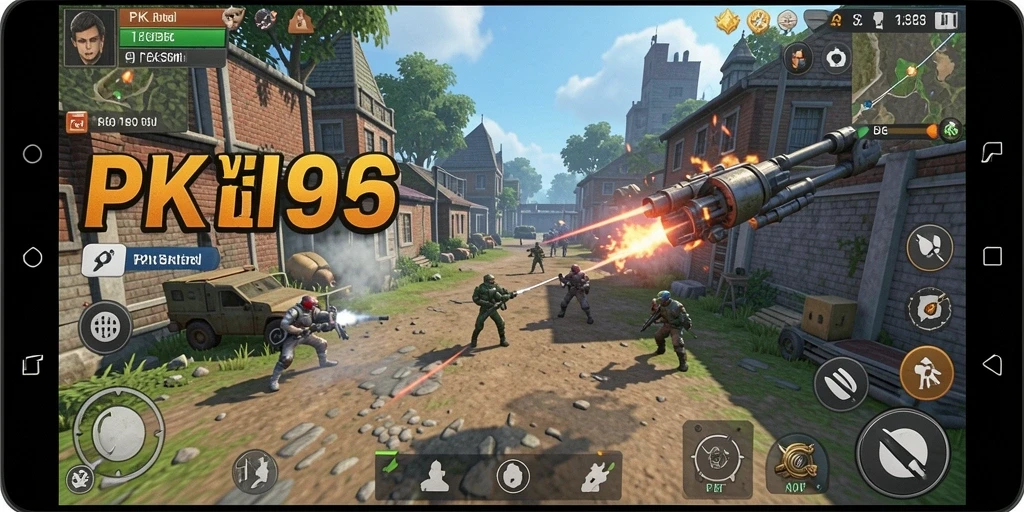 Tampilan gameplay dinamis yang menantang dalam PK95.