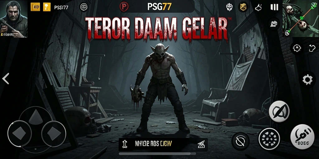 Screenshot PSG77 menampilkan suasana mencekam dan thrilling dalam gameplay.