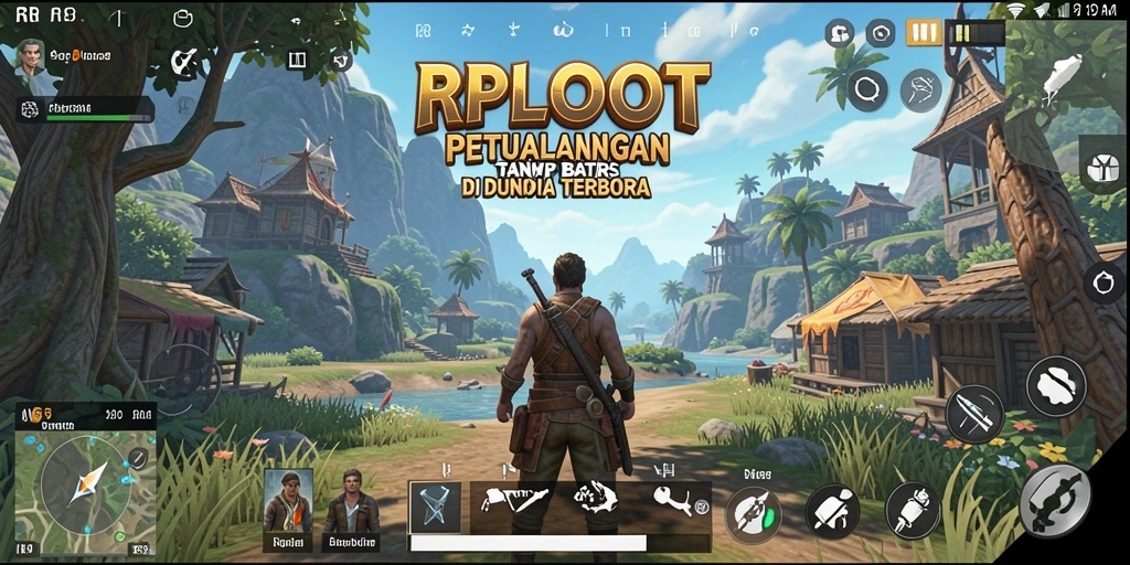 Tampilan gameplay RPLOOT yang menakjubkan dengan petualangan Open World.