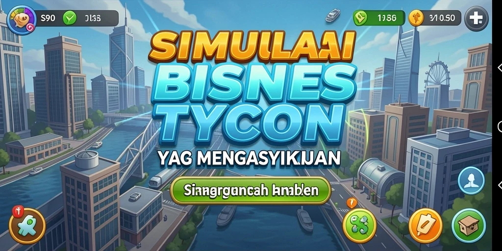 Tangkapan layar utama S80 menunjukkan gameplay simulasi bisnis yang mengesankan.