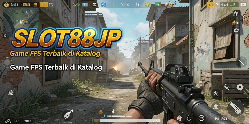 Screenshot menampilkan aksi seru dalam gameplay FPS di SLOT88JP.