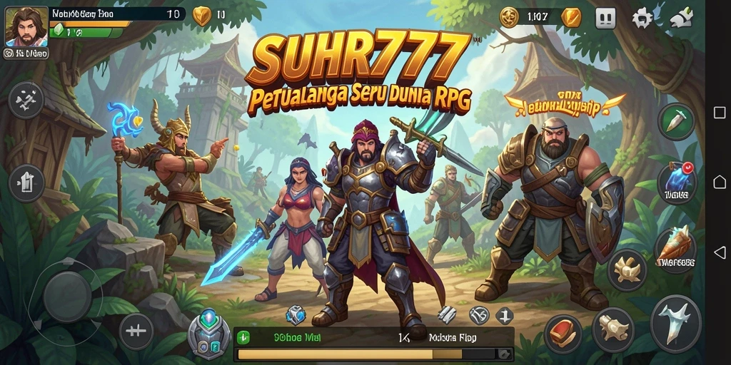 Tampilan gameplay epik dalam dunia RPG SUHU777.