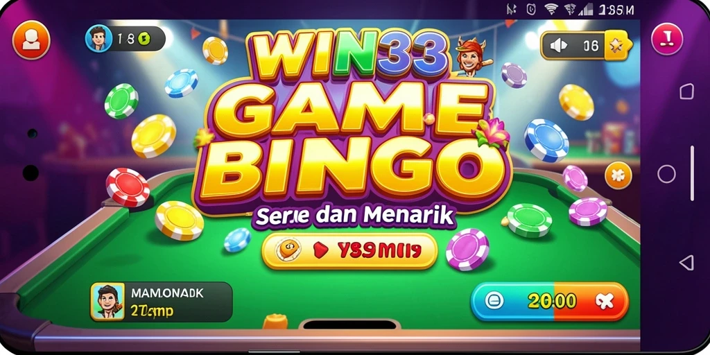 Tampilan gameplay Bingo yang mengasyikkan dan interaktif.