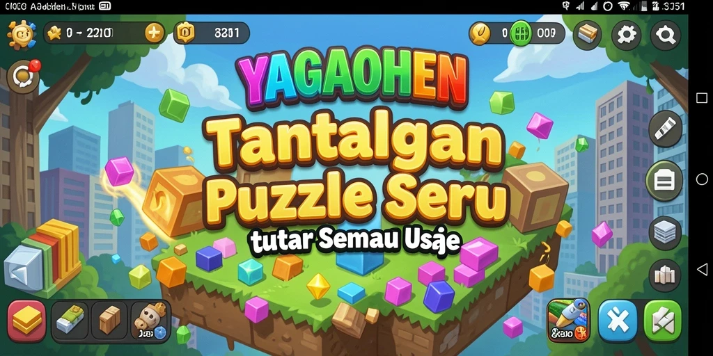 Tampilan gameplay seru di YAGAOHEN dengan teka-teki menarik.