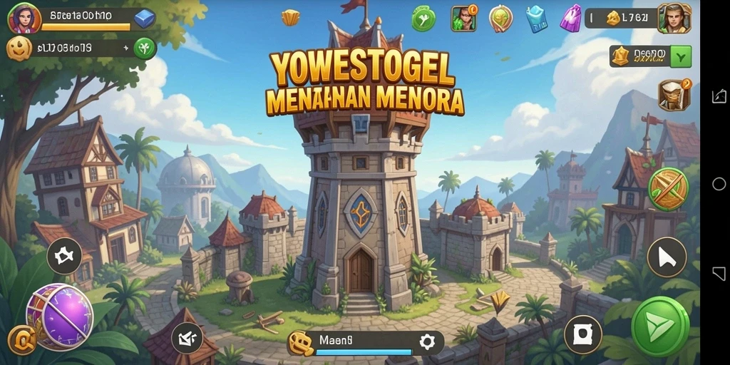 Tampilan gameplay YOWESTOGEL yang penuh aksi di Tower Defense.